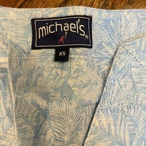 Michaels linen coverup xs tunic dress